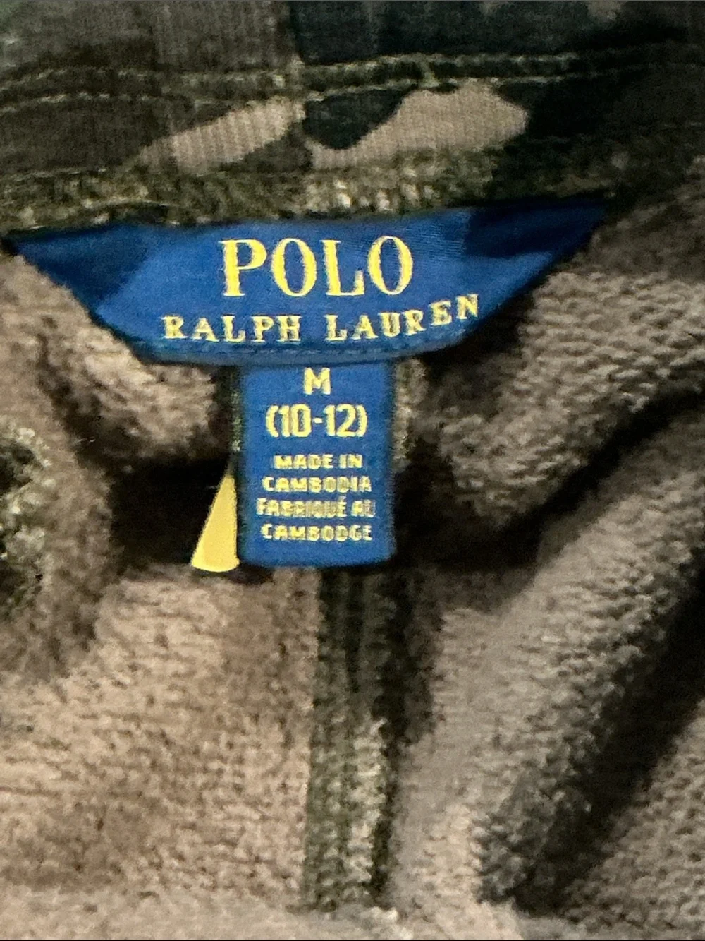 Authentic Polo Ralph Lauren signature designer boys camouflage sweatsuit set M